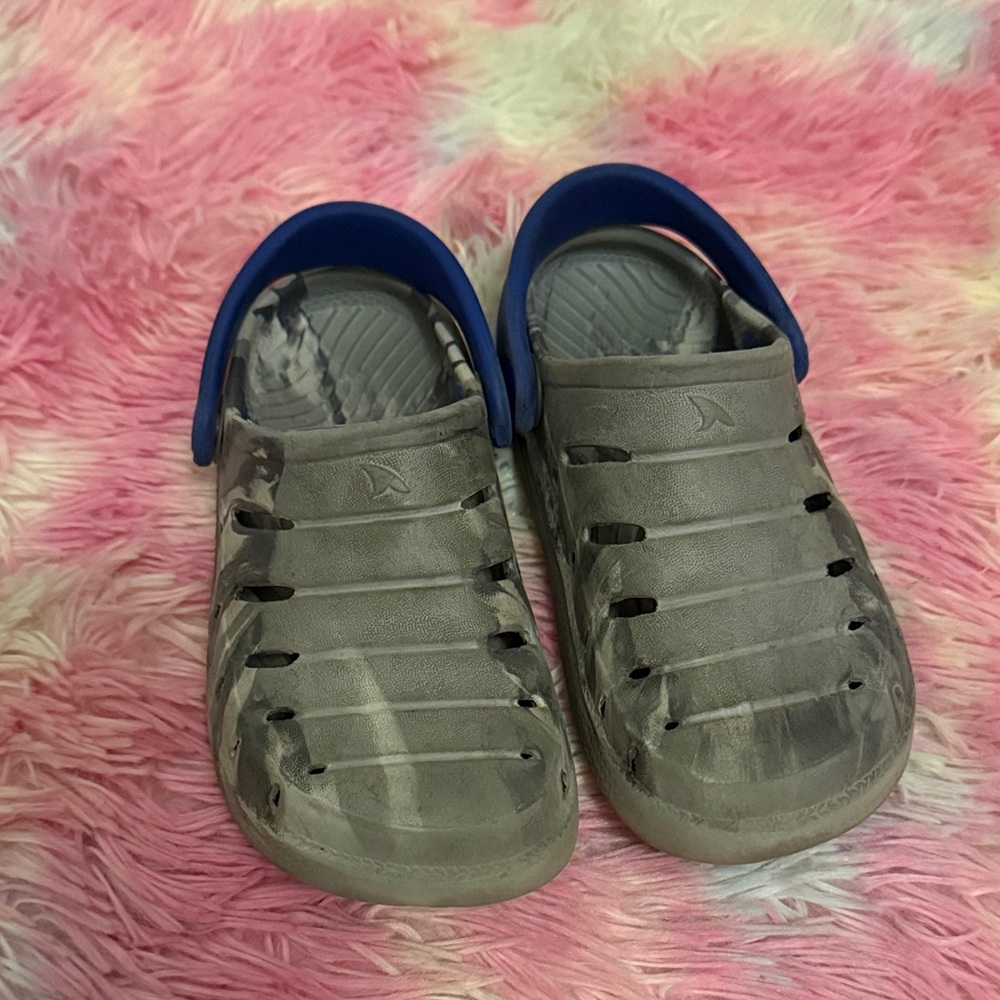 Kids' Gray and Blue Water Shoes